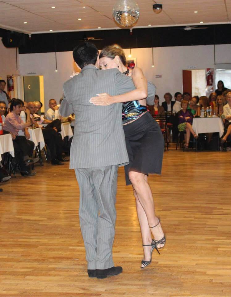 María Alejandra Riva exhibición de tango