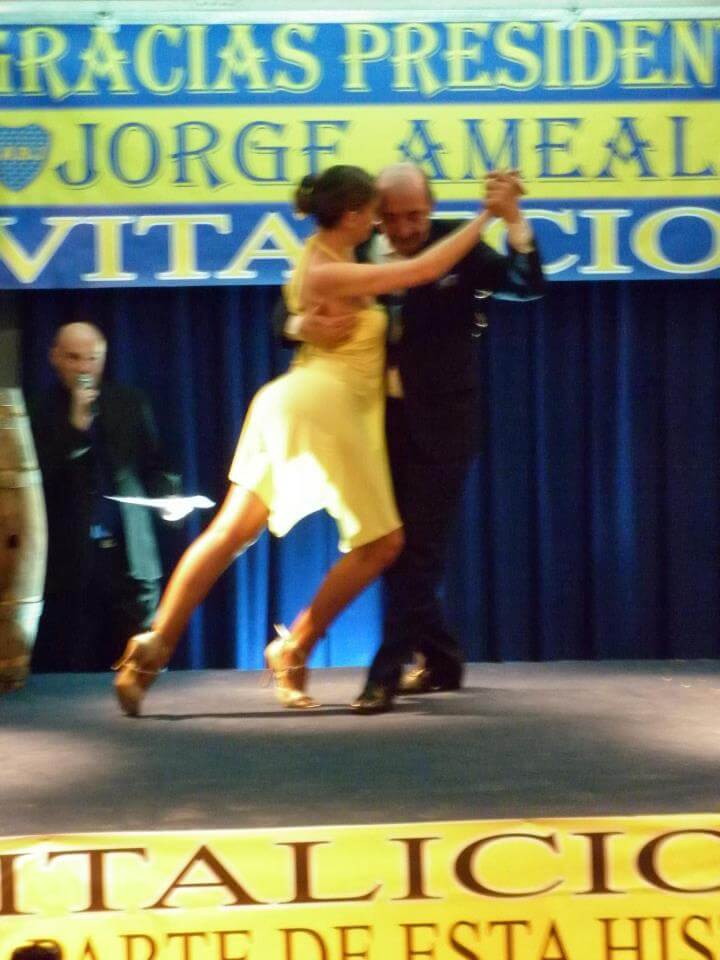 María Alejandra Riva exhibición de tango